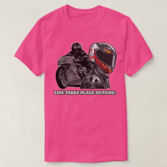Camiseta Motociclista divertido, motociclista para hombres  (Diseño del anverso)
