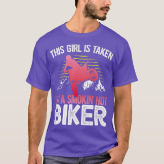 Camiseta Motociclista Este Chica Es Tomado Por Un Smokin Ho