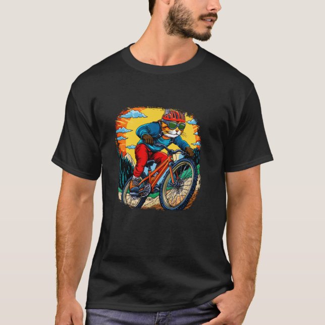 Camiseta Motociclista Gato (Anverso)
