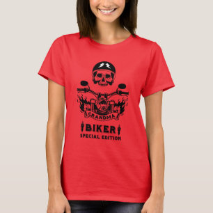 Camiseta Motociclista Grandma