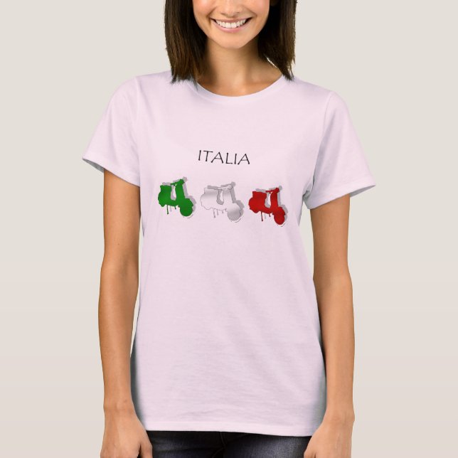 Camiseta Motociclista italiana Scooters (Anverso)
