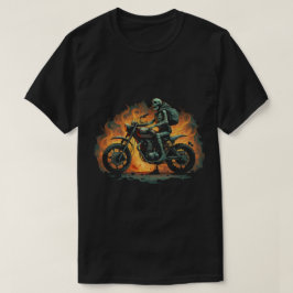 Camiseta Motociclista oscuro / esqueleto