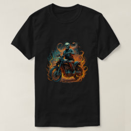 Camiseta Motociclista oscuro / esqueleto