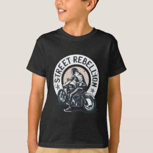Camiseta Motociclista Scorcher en una Motocicleta