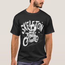 Camiseta Motociclista Skeleton - Edgy & Guay Biker