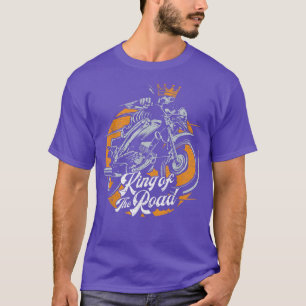 Camiseta Motociclista Skeleton King Motorcycle Gift T-Shirt