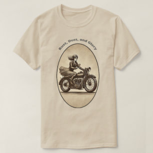Camiseta Motociclista Vintage con gafas URM