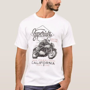 Camiseta Motociclista Vintage Sin Miedo Destino Final