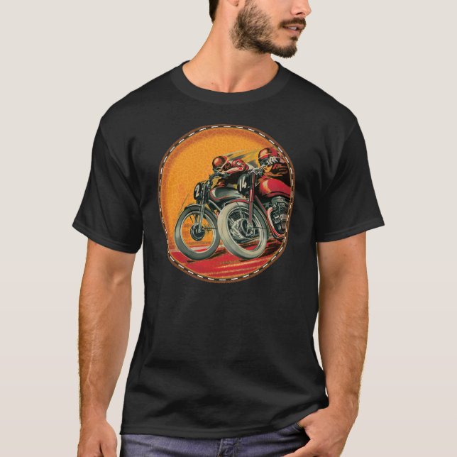 Camiseta motociclistas de época (Anverso)