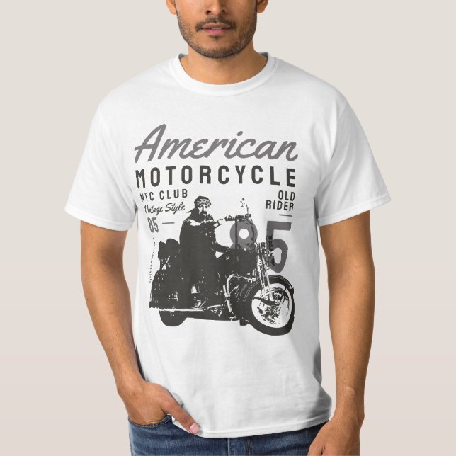 Camiseta Motociclo americano (Anverso)