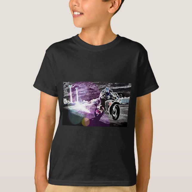 Camiseta motocrós biking de la suciedad que compite con al (Anverso)