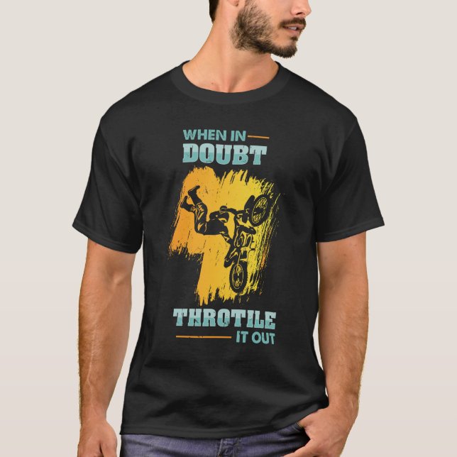 Camiseta Motocrós cuando en válvula reguladora de la duda (Anverso)