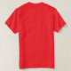 Camiseta Motocrós rojo (Reverso del diseño)