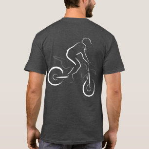 Camiseta Motocross 01 Fondo Blanco y Gris