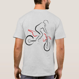 Camiseta Motocross 01 Fondo negro y rojo
