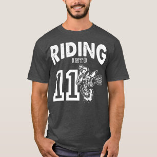 Camiseta Motocross 11 Años De Edad 11º Cumpleaños Dirt Bik