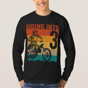 Camiseta Motocross 3 años de edad bicicleta sucia tercera F