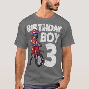 Camiseta Motocross 3er cumpleaños niños MX Bik Sucio de 3 a