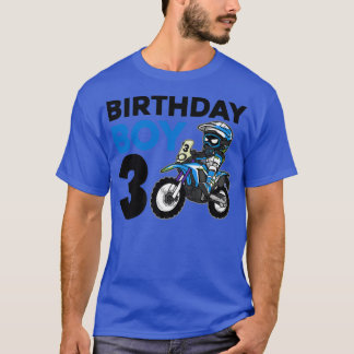 Camiseta Motocross 3Gift Bicicleta Sucia de 3 años Cumpleañ
