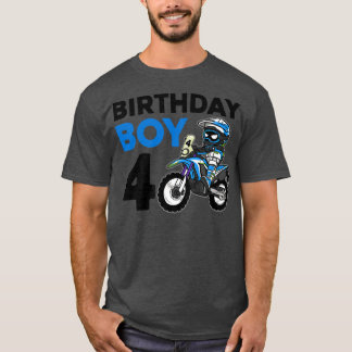 Camiseta Motocross 4Regalo de 4 años de edad Bicicleta Suci