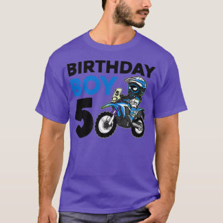 Camiseta Motocross 5º regalo Bicicleta sucia de 5 años cump