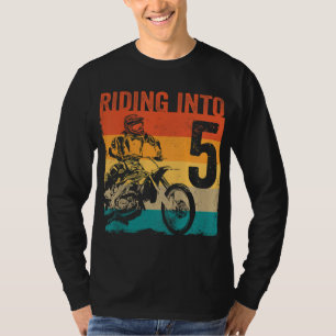 Camiseta Motocross 5 años de edad bicicleta sucia 5ª fiesta