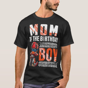Camiseta Motocross B-day de la bicicleta sucia de mamá del 