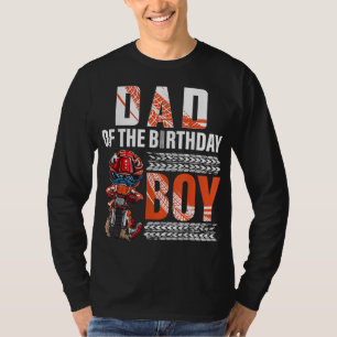 Camiseta Motocross B-day de la bicicleta sucia de papá