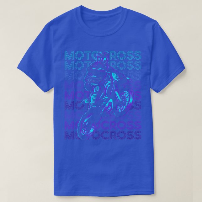 Camiseta Motocross Bike Dirt Biker Retro (Diseño del anverso)