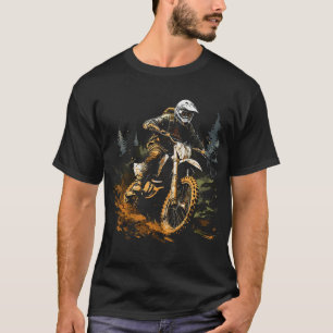 Camiseta Motocross Biker Forest Dirt Bike Hombres Gráficos