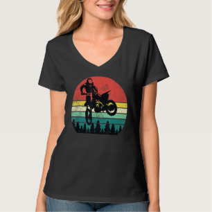 Camiseta Motocross Biker motocicleta Motor Carreras Retro V