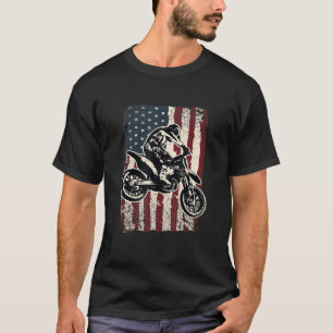 Camiseta Motocross Biker Motorcycle Motor Rider Estadounide
