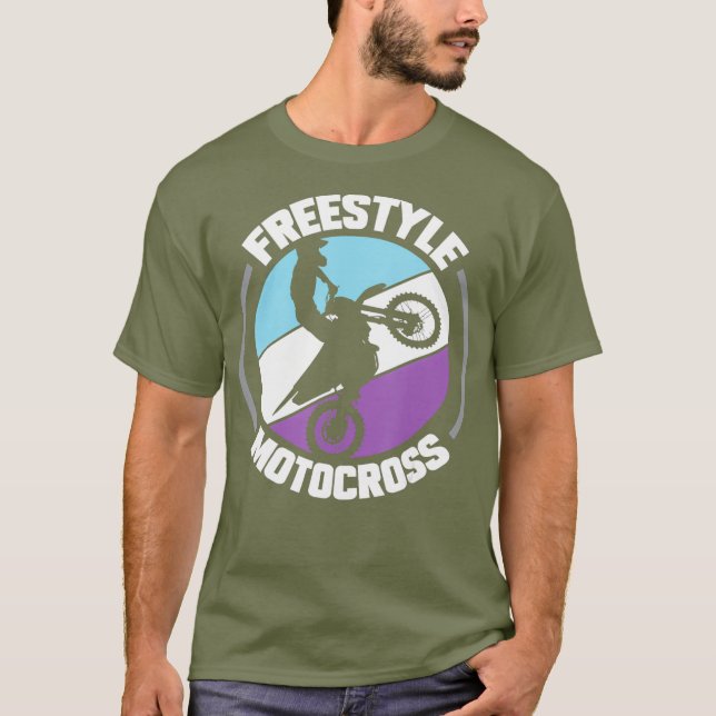 Camiseta Motocross Carreras de estilo libre Dirt Bike (Anverso)