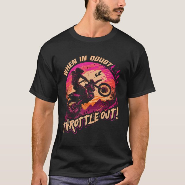 Camiseta Motocross cuando se dudaba de que lanzara la bicic (Anverso)
