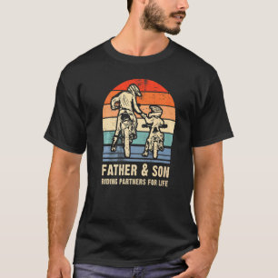 Camiseta Motocross Dad Dirt Bike Padre E Hijo Montando Part