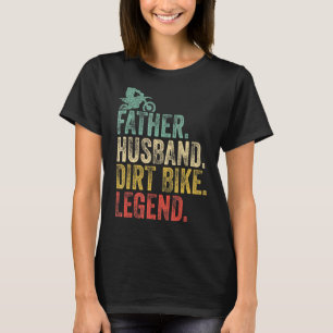 Camiseta Motocross Dad El Padre Marido Sucio Leyenda Bicicl