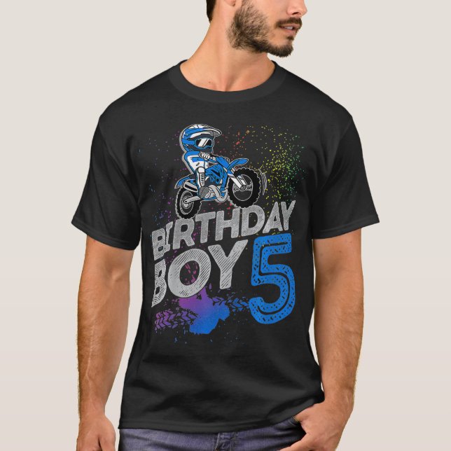 Camiseta Motocross de 5 años de edad 5 Bir (Anverso)