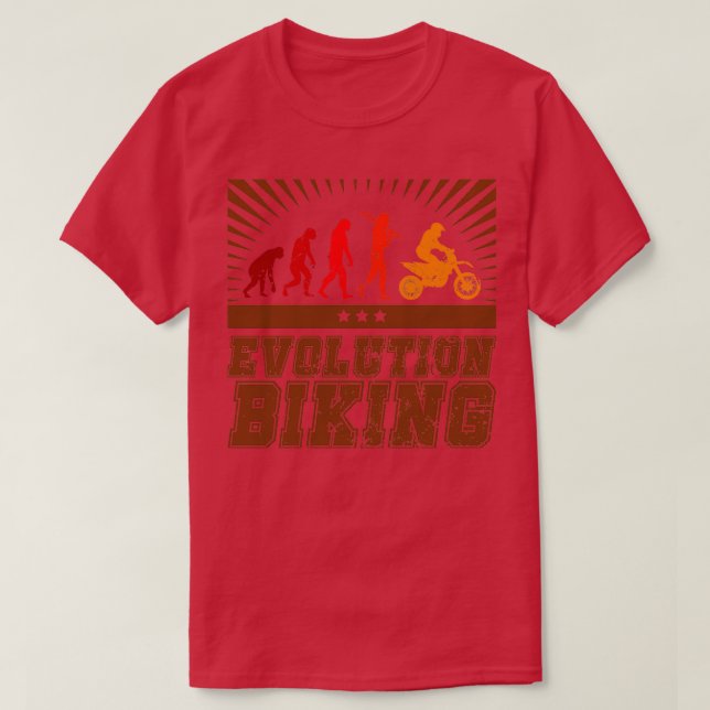 Camiseta Motocross de ciclismo de evolución (Diseño del anverso)