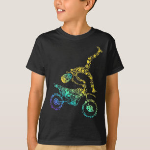 Camiseta Motocross de ciclismo de suciedad colorida