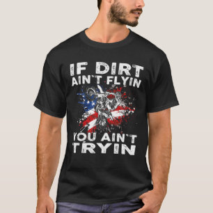 Camiseta Motocross de Dirtbike MX Si la suciedad no vuela,