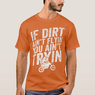 Camiseta Motocross de moto sucia de diseño con problemas de