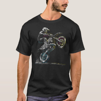 Camiseta Motocross de motocicleta retro Dirt Bike Rider