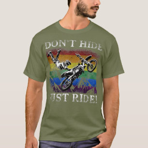 Camiseta Motocross del orgullo gay no esconde solamente via