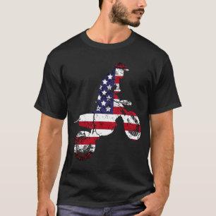 Camiseta Motocross Dirt Bike Bandera Americana Brap Dad