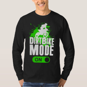 Camiseta Motocross Dirt Bike Mode On Youth Carreras