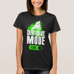 Camiseta Motocross Dirt Bike Mode On Youth Carreras