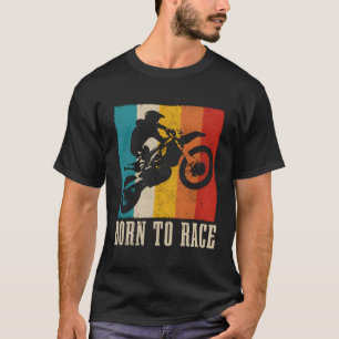 Camiseta Motocross Dirt Bike Nació Para Race Mx Carreras Bi