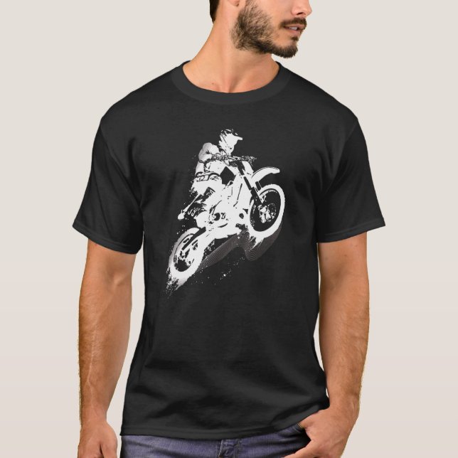 Camiseta Motocross Dirt Bike Rider Carreras Motors (Anverso)