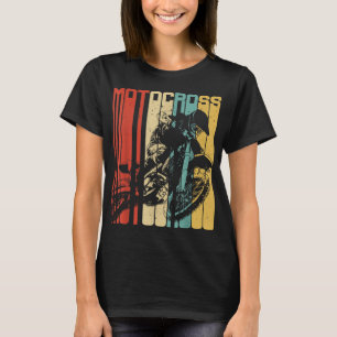 Camiseta Motocross Dirt Bike Rider Retro Vintage Motorcycle