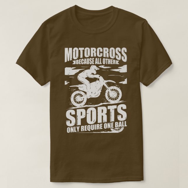 Camiseta Motocross Dirt Biker Porque Otros Deportes Requier (Diseño del anverso)
